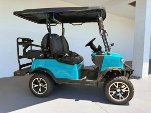 Teal TEKO TURBO Lithium Golf Cart 01